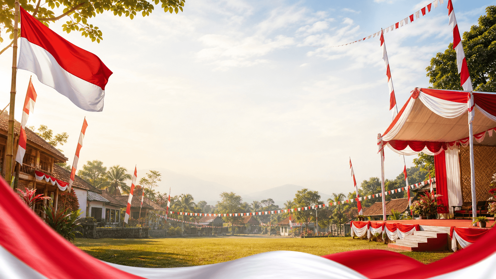 Suasana perayaan HUT Kemerdekaan Republik Indonesia